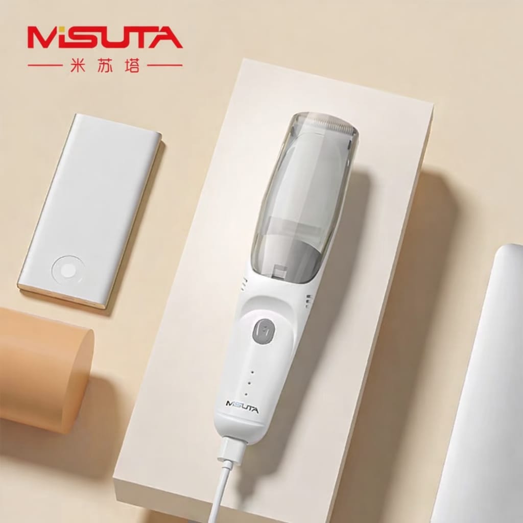 Baby Hair Clipper with Vacuum, Silent Kids Hairs Trimmer Kit with 3 Ceramic Blade Guide Combs, Waterproof & USB Charge for Children Infant Boys Girls