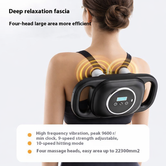 Fresh D Cart Vibrating Head Massager – Professional Deep Tissue Massager with Six Heads for Pain Relief, Muscle Recovery, and Relaxation – Scalp Massager for Head Use