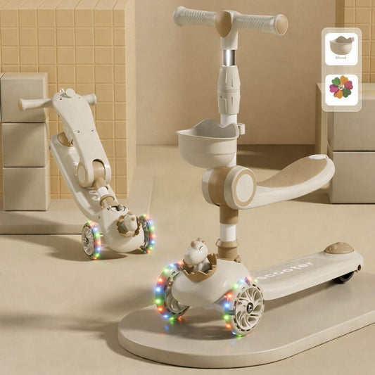 3-Wheel Kick Scooter for Kids – Adjustable Height (3-16 Years) Safe & Sturdy Scooter for Boys & Girls